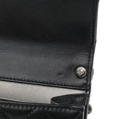 Chanel Goatskin Quilted Acrylic Beads Flap Black 11 of 13