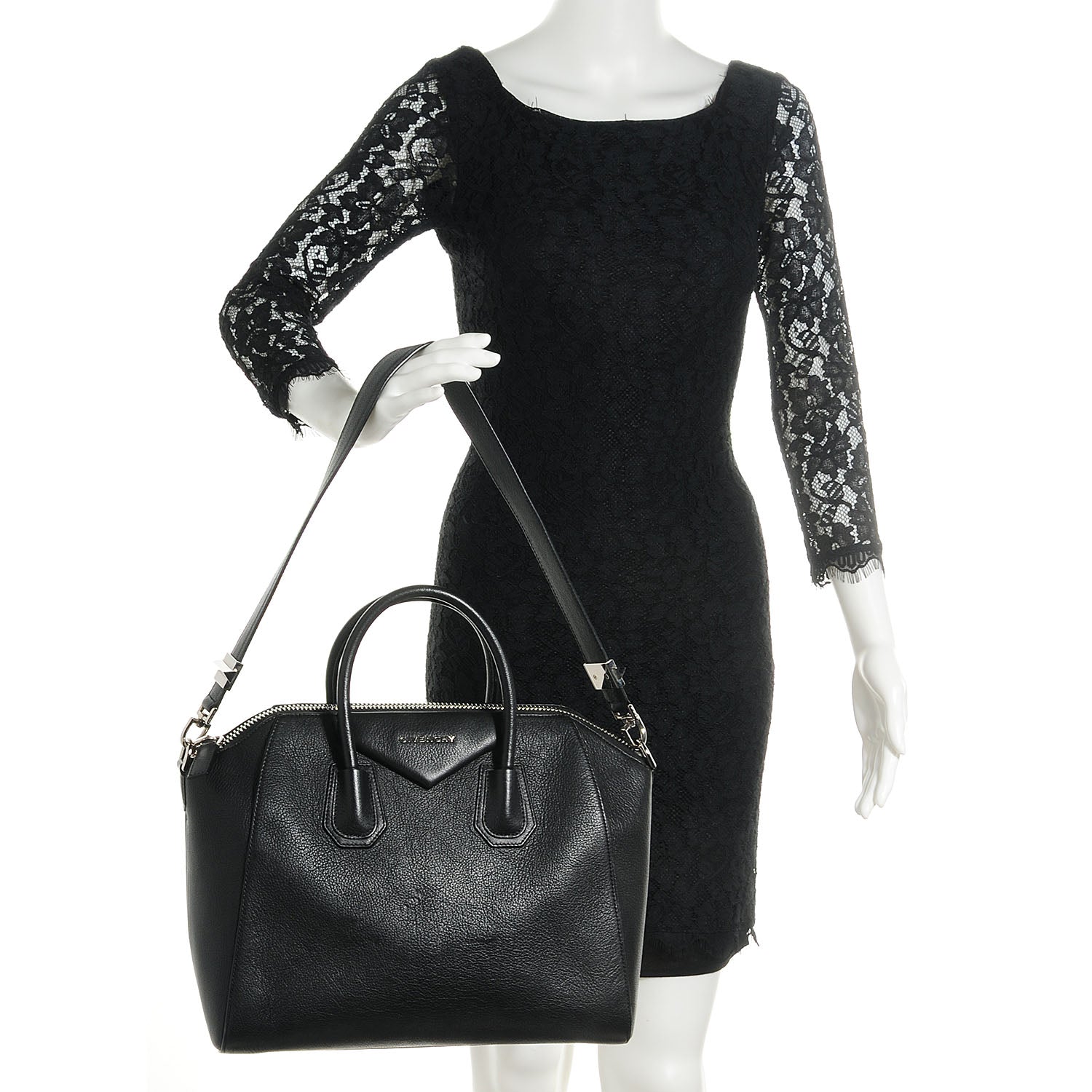 Givenchy Sugar Goatskin Medium Antigona Black 2 of 10
