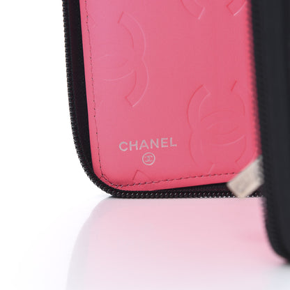 Chanel Calfskin Cambon Zip Around Organizer Wallet Black 6 of 9
