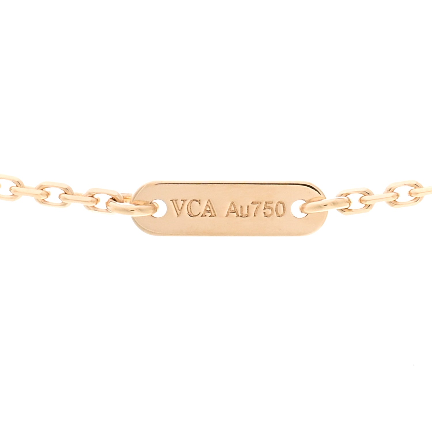 Van Cleef & Arpels 18K Yellow Gold Mother of Pearl Sweet Alhambra Butterfly Pendant Necklace 5 of 6