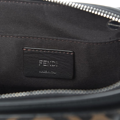 Fendi Vitello Dolce Bi-Color FF 1974 Embossed Mini By The Way Boston Bag Black Maya 6 of 11