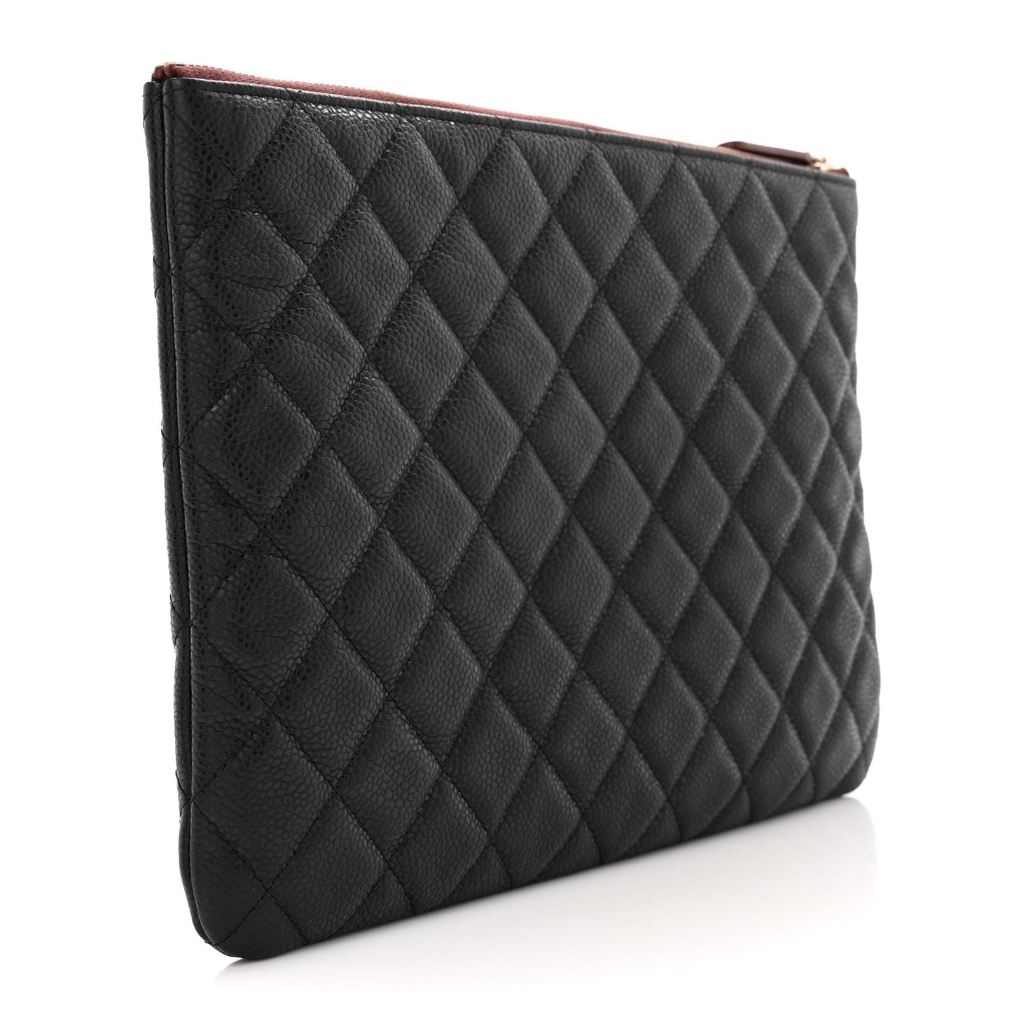 Caviar Quilted Medium Cosmetic Case Black