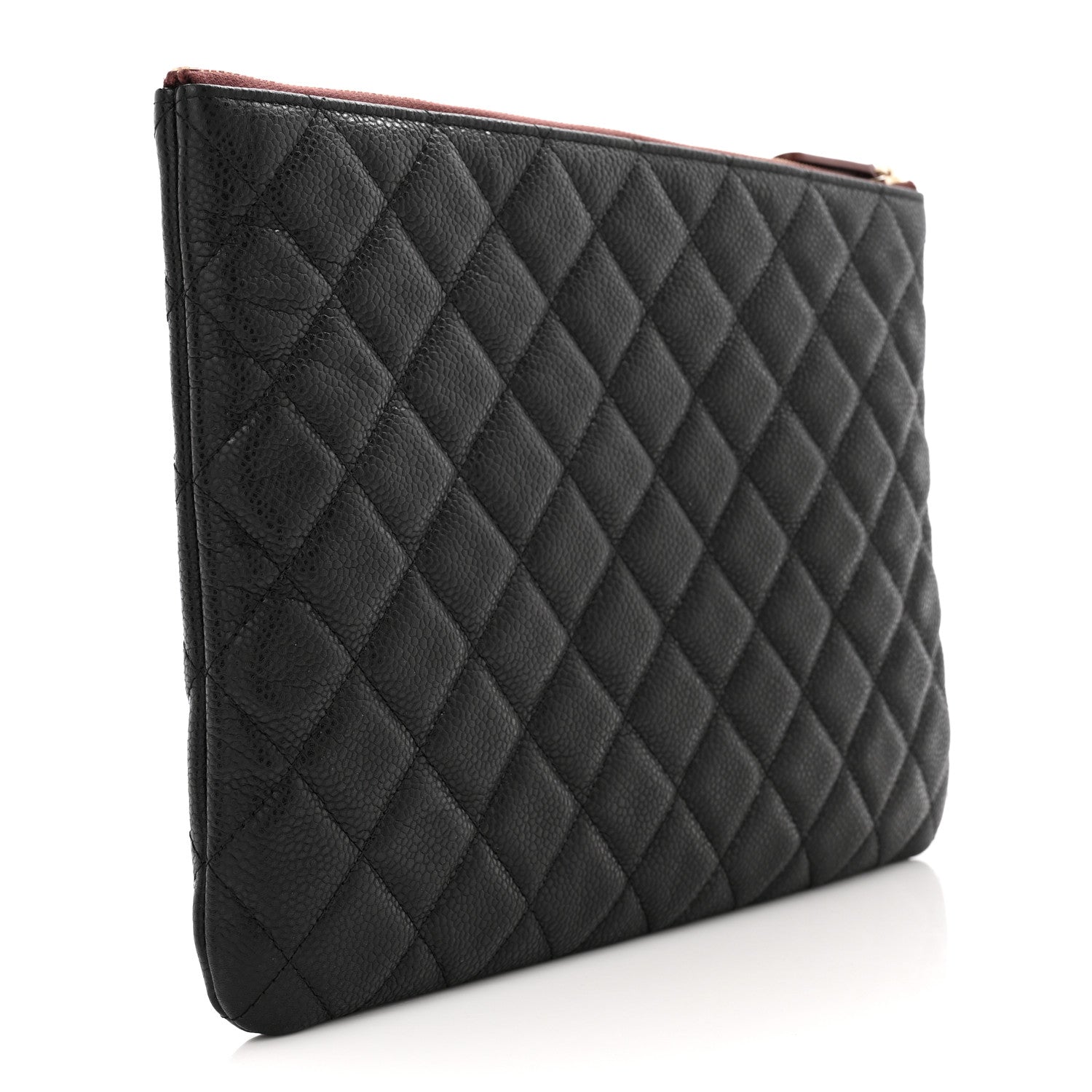 Chanel Caviar Quilted Medium Cosmetic Case Black 3 of 8