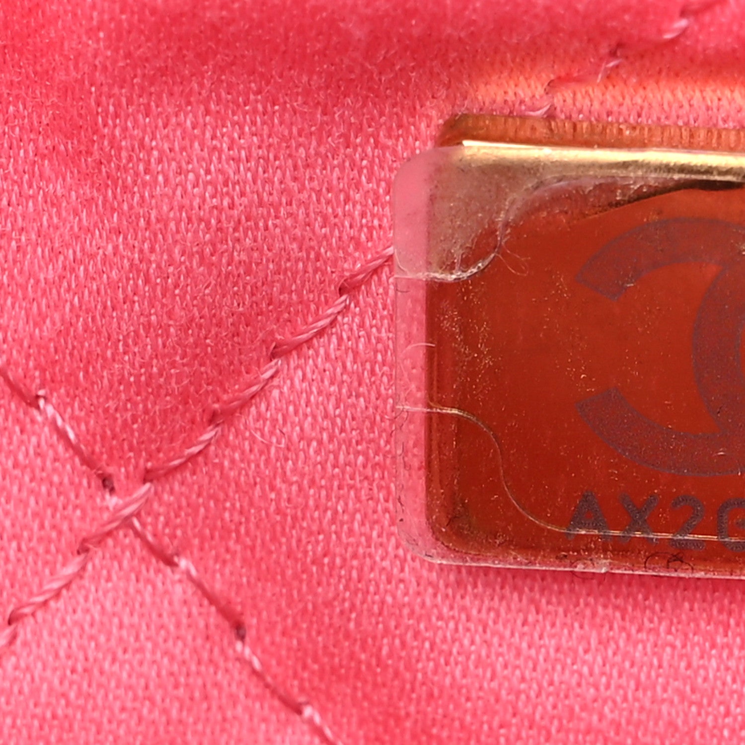 Chanel Shiny Calfskin Quilted Chanel 22 Drawstring Bag Coral Pink 8 of 12