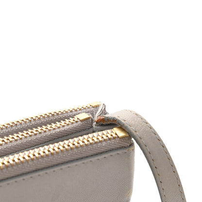 Celine Lambskin Large Trio Crossbody Bag Smoke 21 of 21