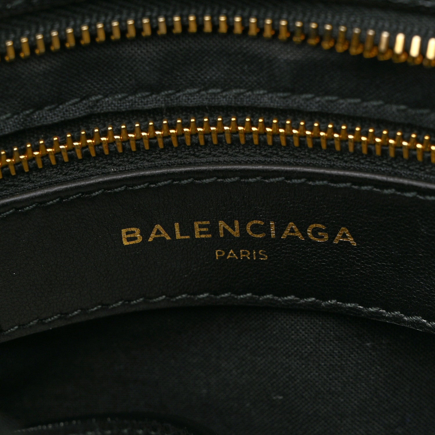 Balenciaga Chevre Gold Metallic Edge Hardware S City Black 7 of 11