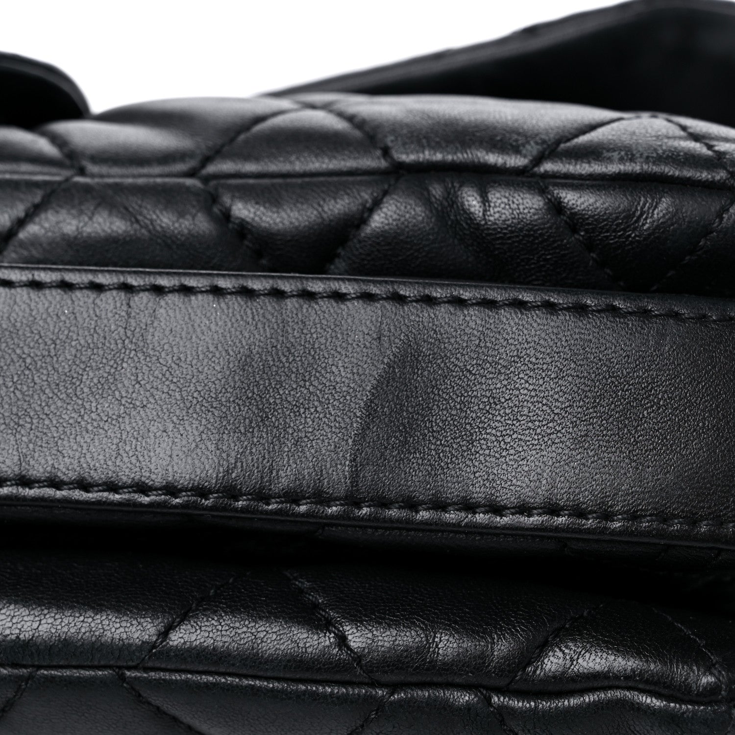 Chanel Lambskin Quilted Jumbo 3 Flap Black 19 of 21