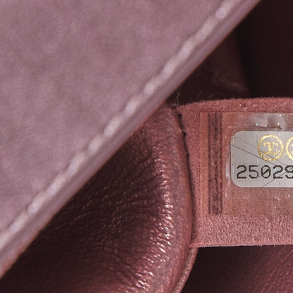 Chanel Metallic Calfskin Quilted Mini Rectangular Flap Pink 8 of 15