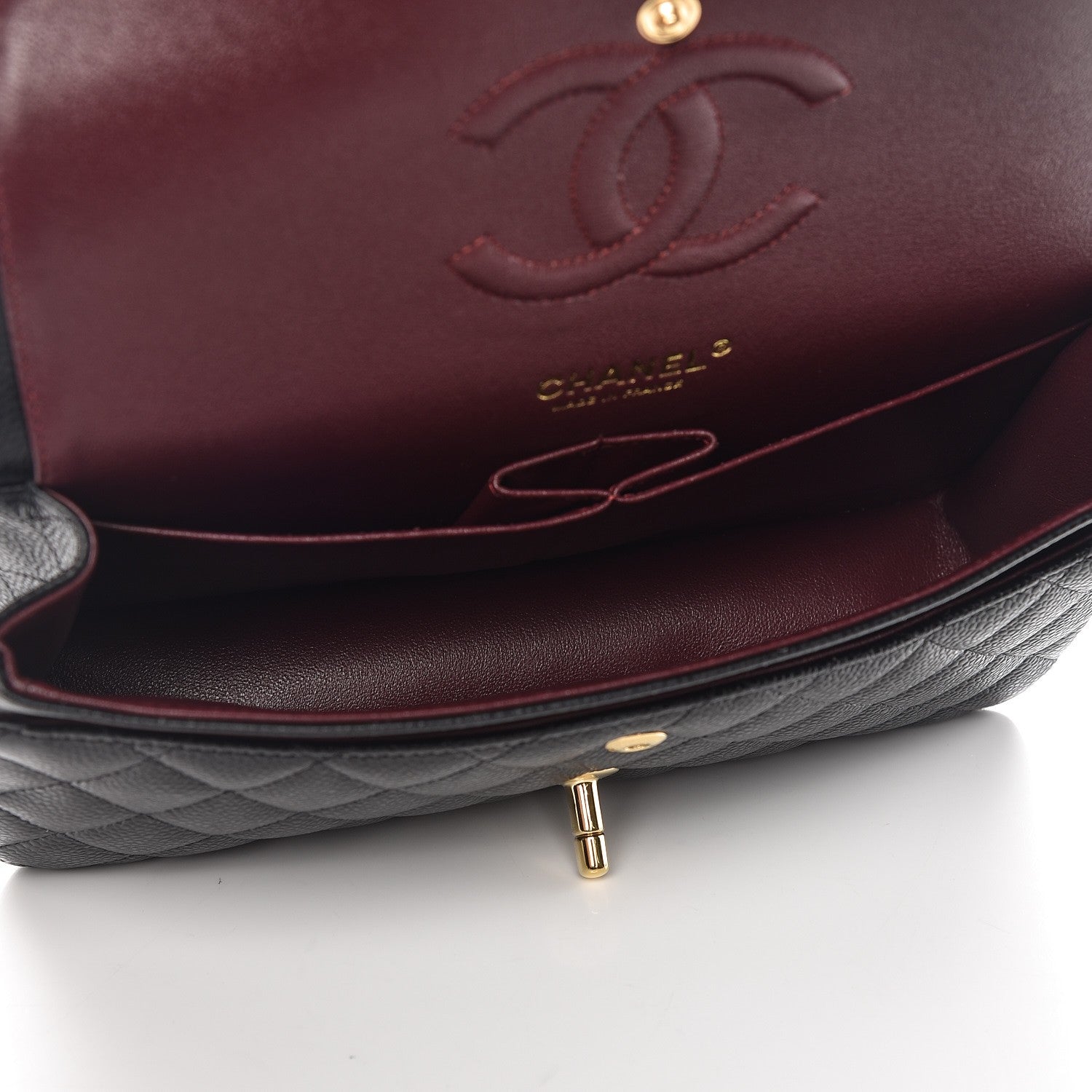 Chanel Caviar Quilted Medium Double Flap Black 6 of 9