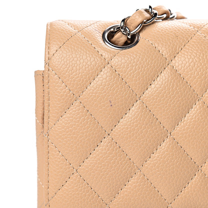 Chanel Caviar Quilted Medium Double Flap Beige 7 of 11