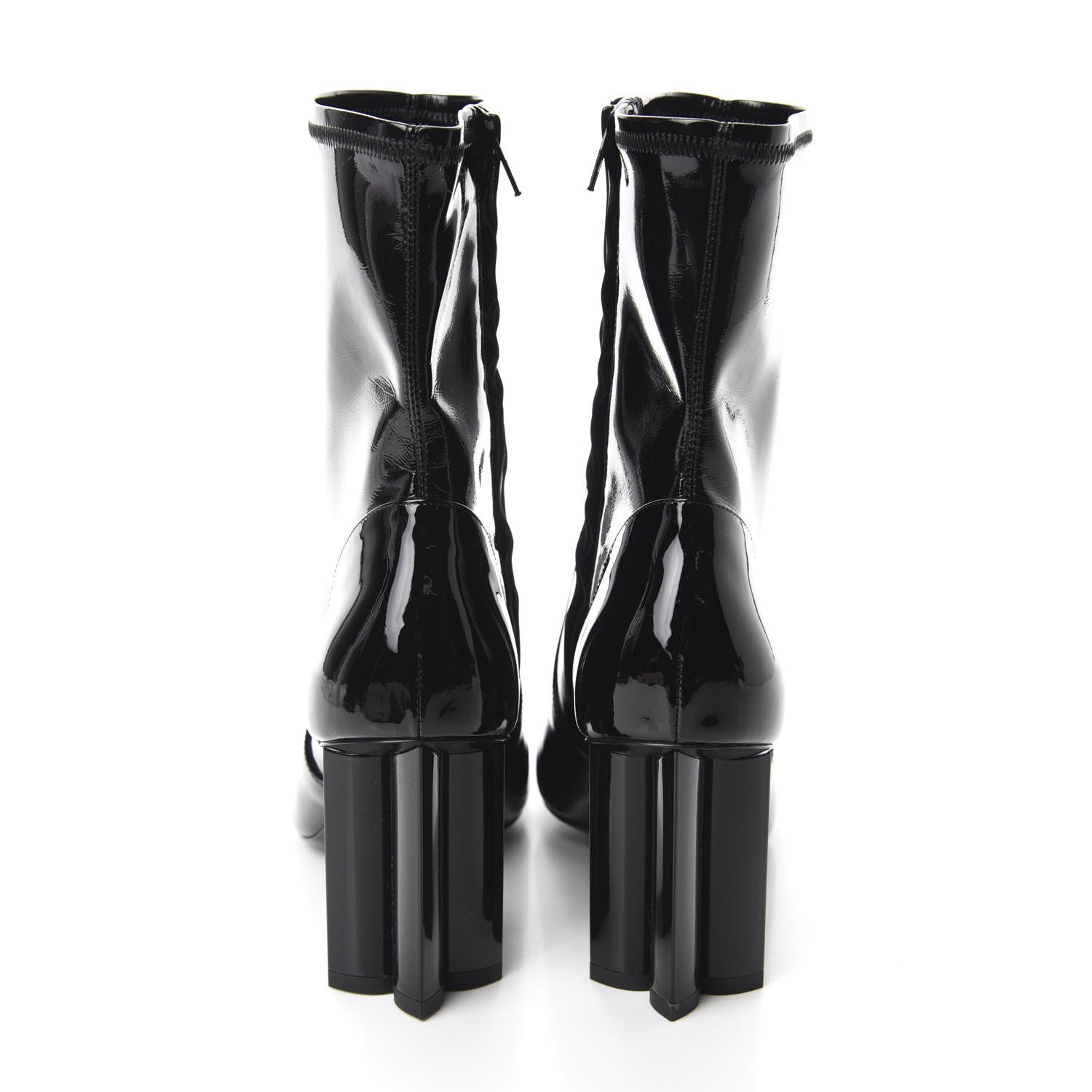 Louis Vuitton Patent Silhouette Ankle Boots 39 Black 5 of 9