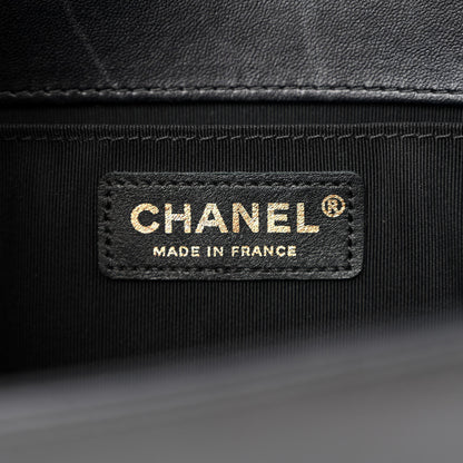 Chanel Lambskin Quilted Medium Boy Flap Black 6 of 11