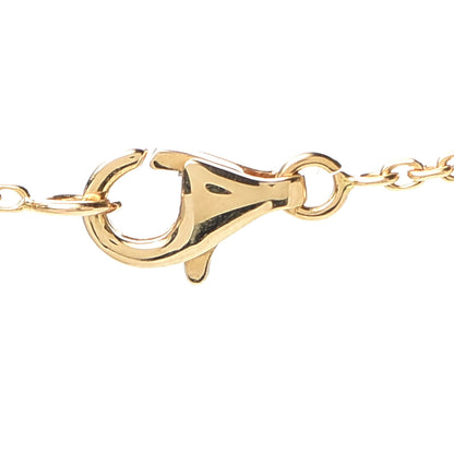 Van Cleef & Arpels 18K Yellow Gold Black Onyx Vintage Alhambra Pendant Necklace 5 of 6