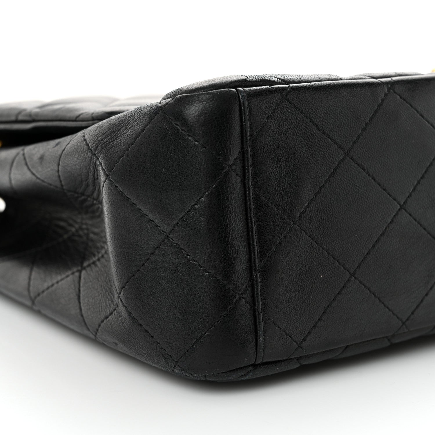 Chanel Lambskin Quilted Maxi Single Flap Black 9 of 12
