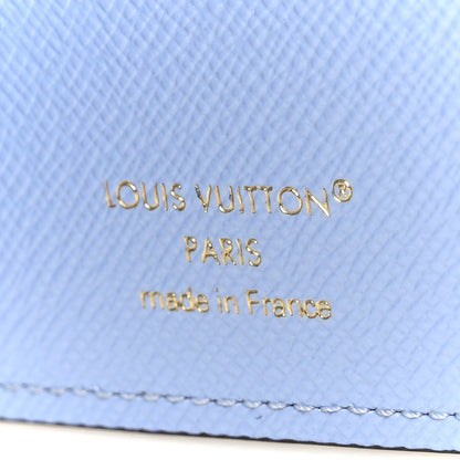 Louis Vuitton Monogram 2026 Christmas Animation Passport Cover Blue Frost 7 of 9