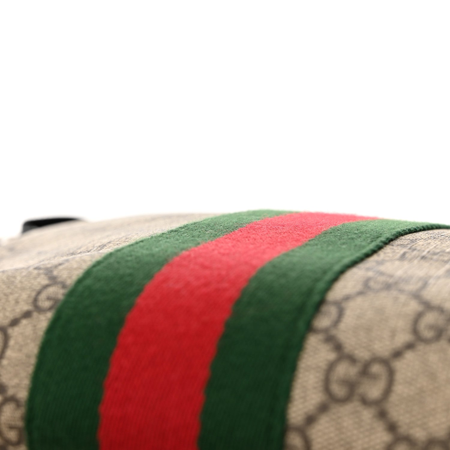 Gucci GG Supreme Monogram Web Messenger Bag Black 13 of 14