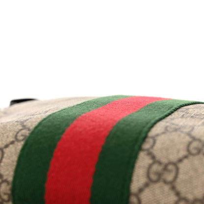 Gucci GG Supreme Monogram Web Messenger Bag Black 13 of 14