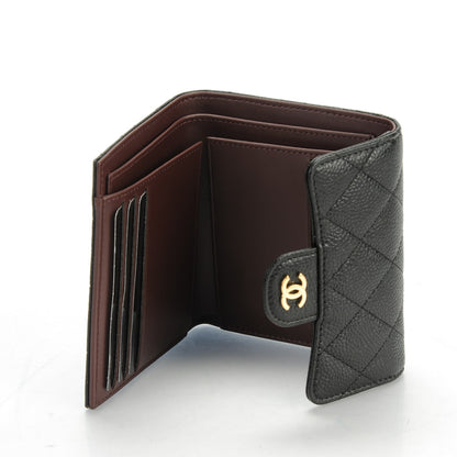 Chanel Caviar Quilted Compact Flap Wallet Black 5 of 9