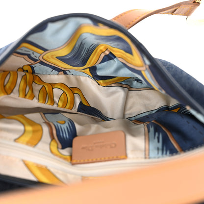 Christian Dior Denim Calfskin Saddle Bag Blue 5 of 11
