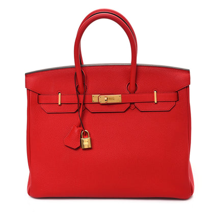Hermes Togo Birkin 35 Rouge De Coeur 1 of 12