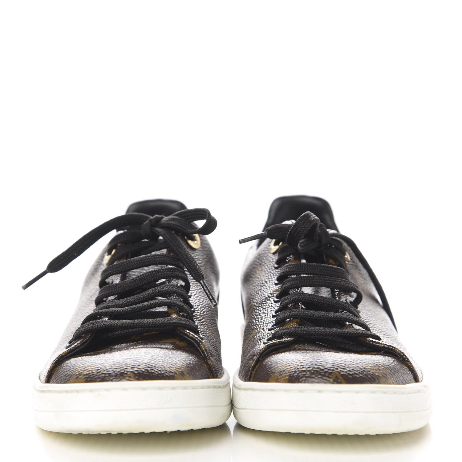Louis Vuitton Patent Monogram Frontrow Sneakers 37.5 2 of 9