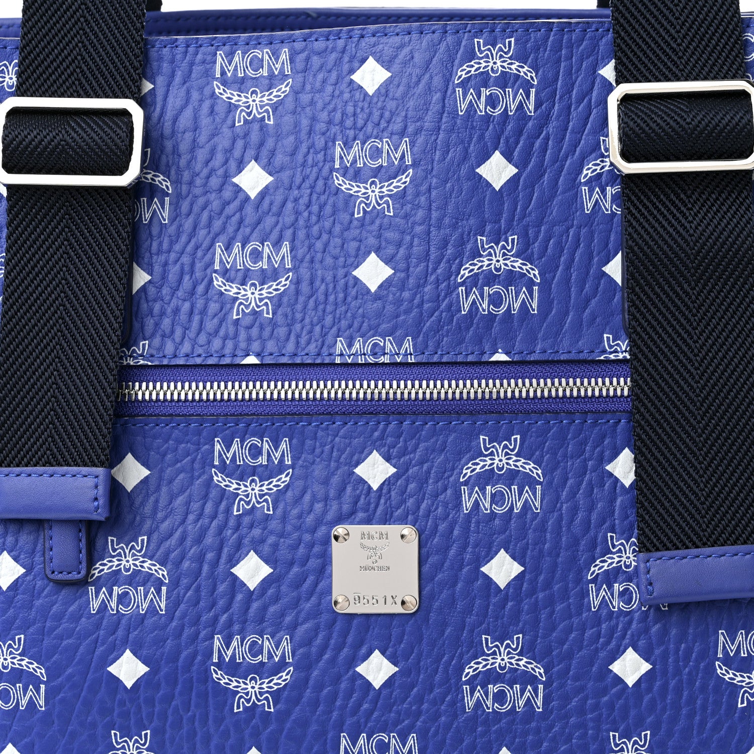 MCM Visetos Klassik Tote Blue 8 of 13