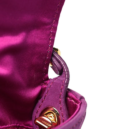 Fendi Vitello Savana Mini Baguette Cyclamen Turtle 12 of 13