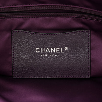 Chanel Glazed Calfskin Large On The Road Tote Purple 8 of 13