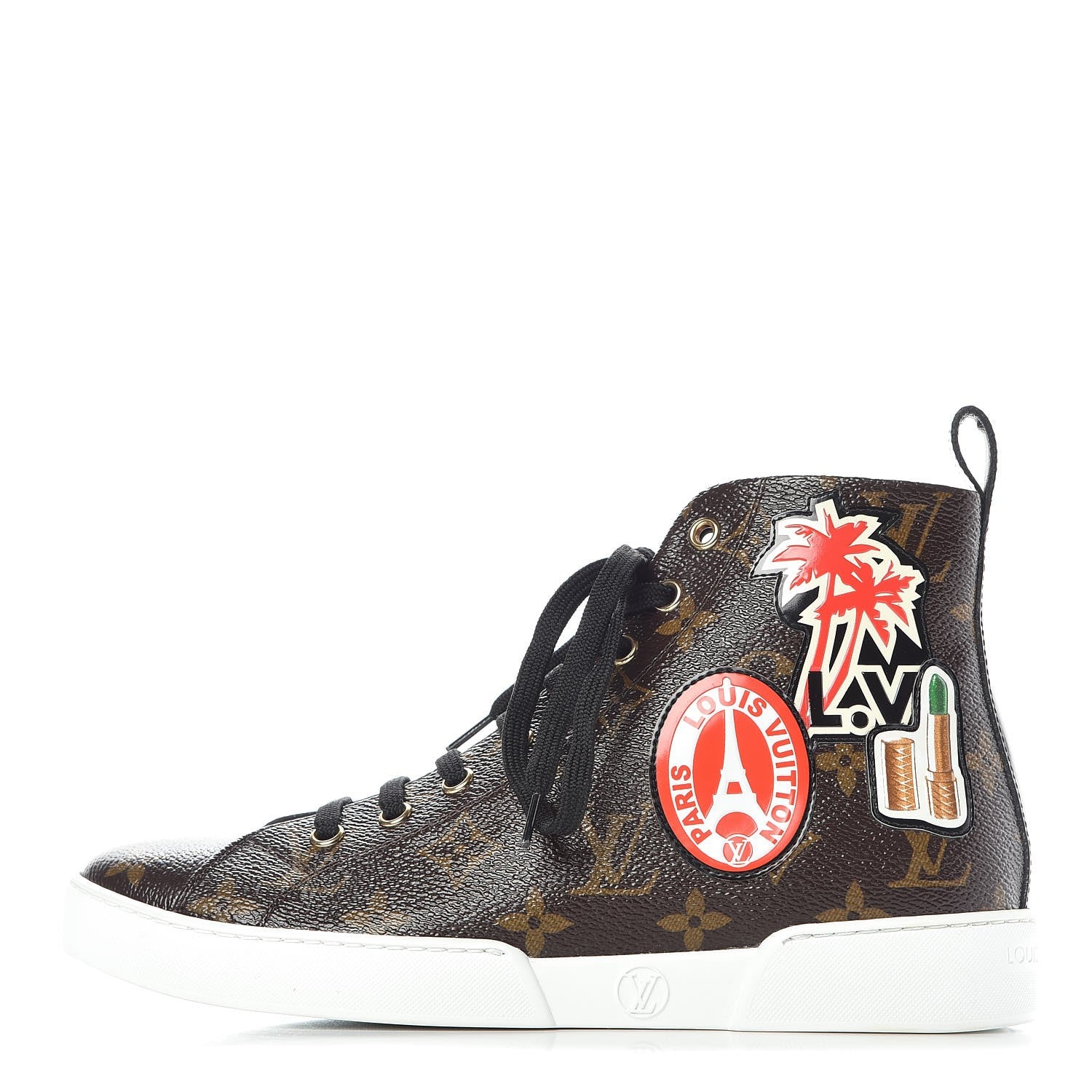Louis Vuitton Calfskin Monogram World Tour Sneaker Boot 36 1 of 11