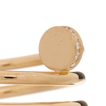 Cartier 18K Pink Gold Diamond Double Juste Un Clou Ring 53 6.25 3 of 5