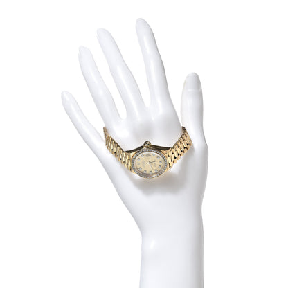 Rolex 18K Yellow Gold Diamond 26mm Datejust President Watch Champagne 69138 2 of 9