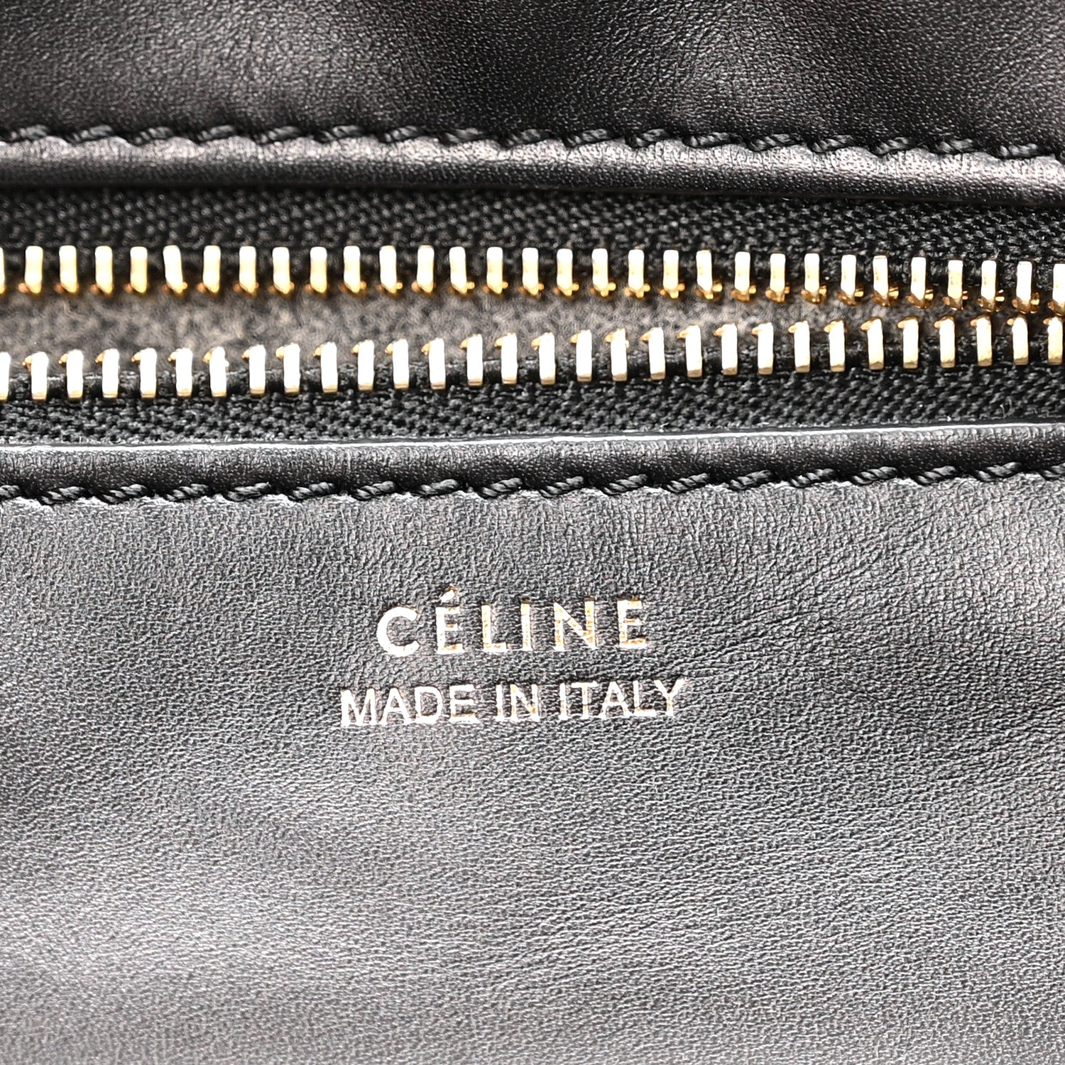 Celine Felt Calfskin Medium Tie Knot Tote Grey Black 6 of 17