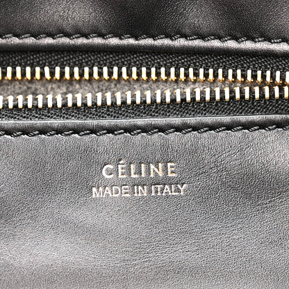 Celine Felt Calfskin Medium Tie Knot Tote Grey Black 6 of 17