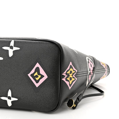 Louis Vuitton Monogram Giant Wild At Heart Neverfull MM Black 10 of 10