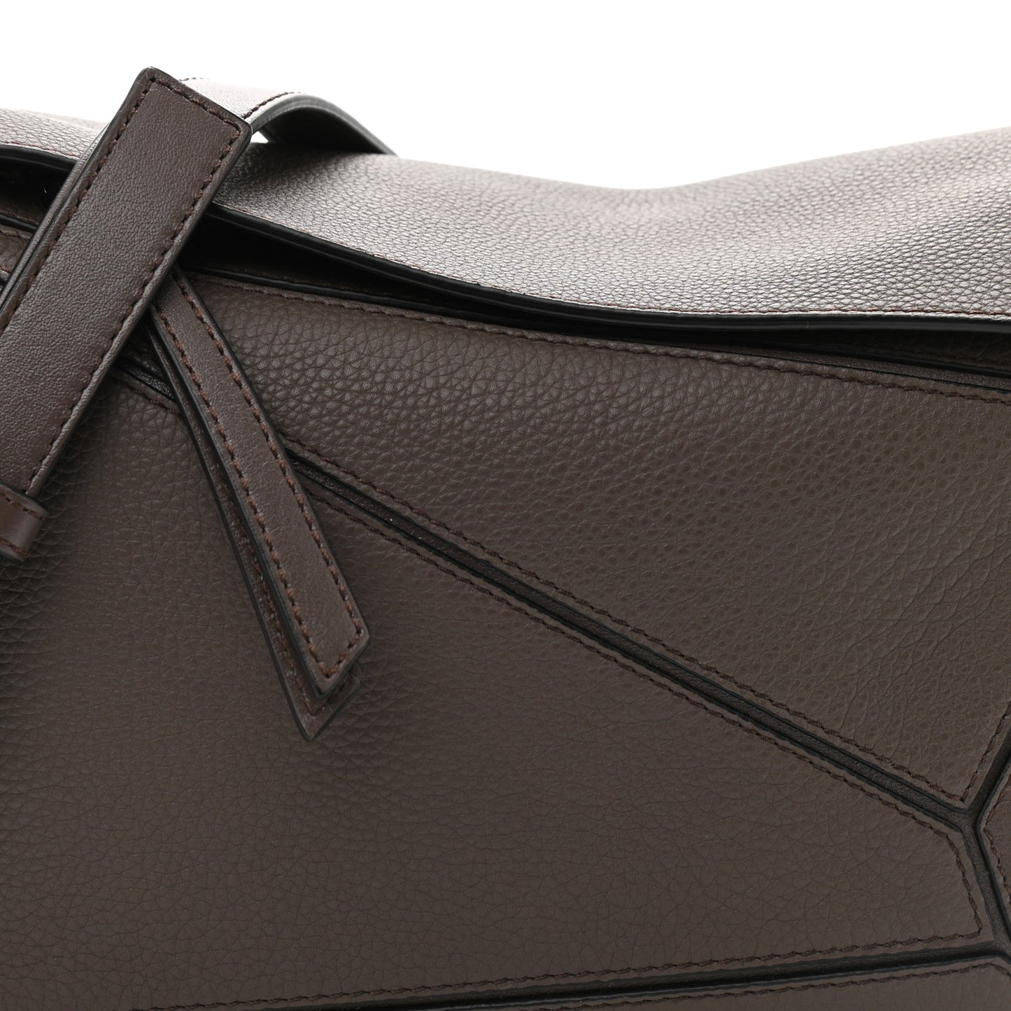 Calfskin Small Puzzle Bag Dark Taupe