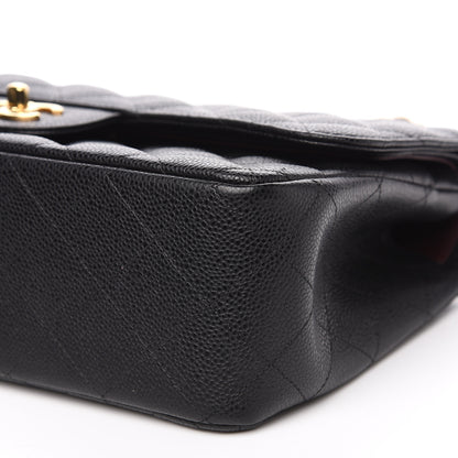 Chanel Caviar Quilted Jumbo Double Flap Black 9 of 9