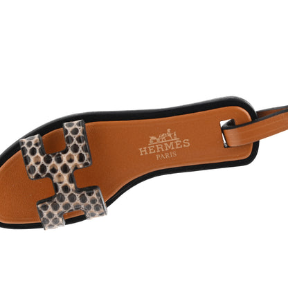 Hermes Lizard Butler Calfskin Hunter Oran Nano Bag Charm Ombre 3 of 4