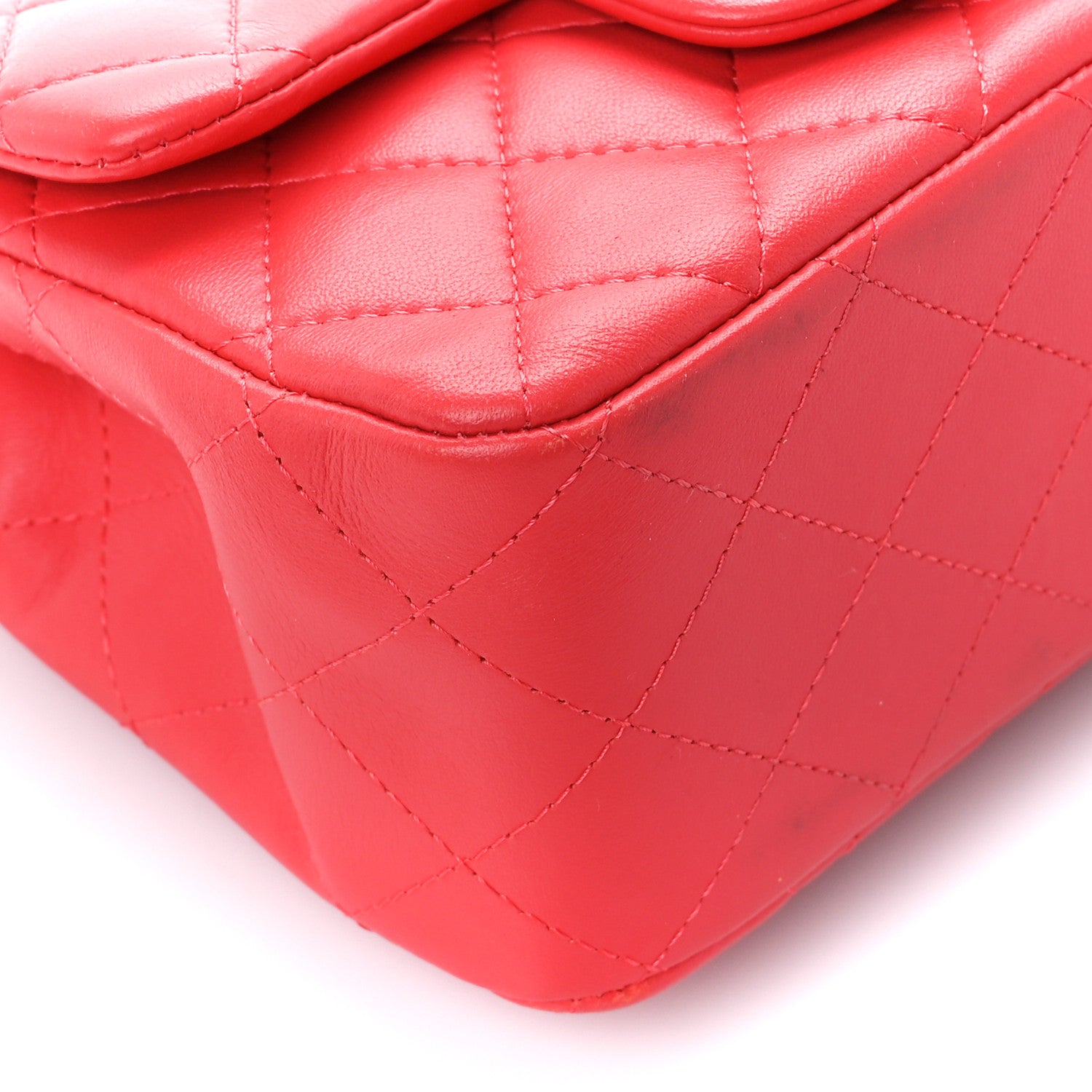 Chanel Lambskin Quilted Mini Square Flap Pink 10 of 12