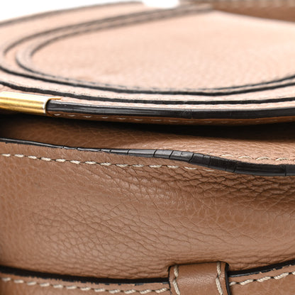 Chloe Calfskin Mini Marcie Round Crossbody Bag Nut 12 of 17