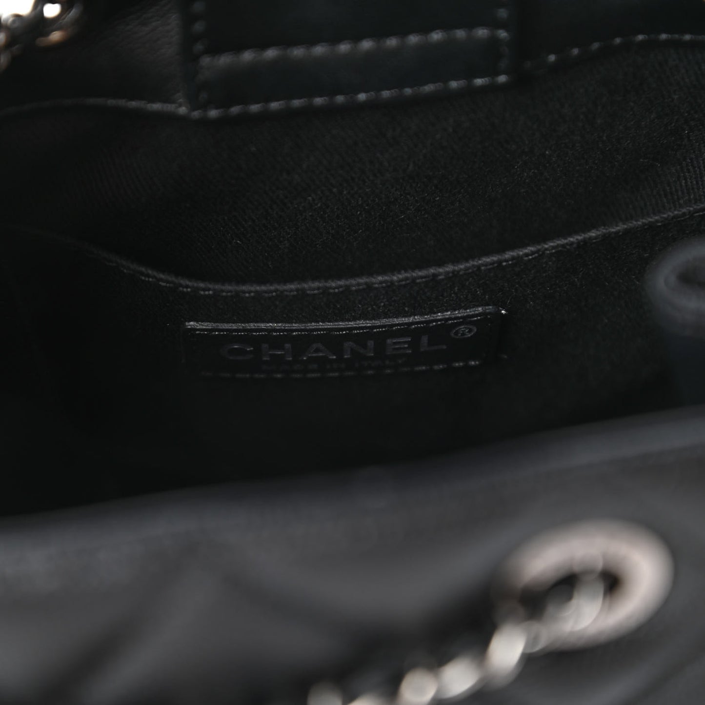Caviar Quilted Small CC Bucket Bag Black