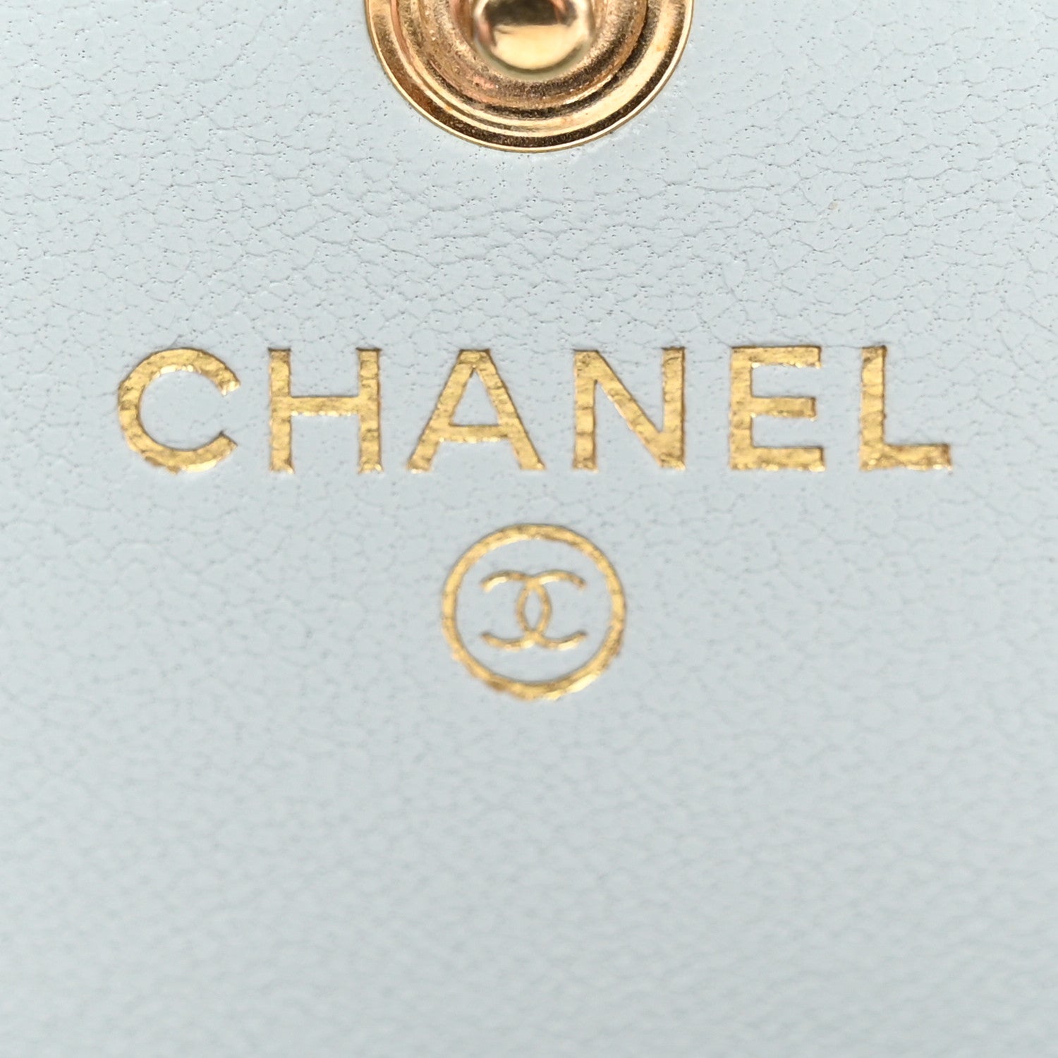 Chanel Lambskin Quilted Chanel 19 Flap Wallet Light Blue 6 of 16