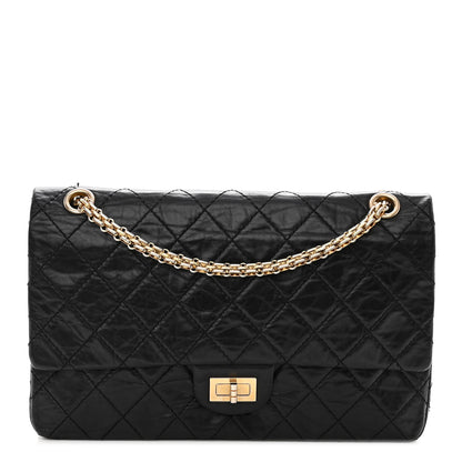 Chanel Aged Calfskin Quilted 50th Anniversary 2.55 Reissue 226 Flap Black 1 of 12
