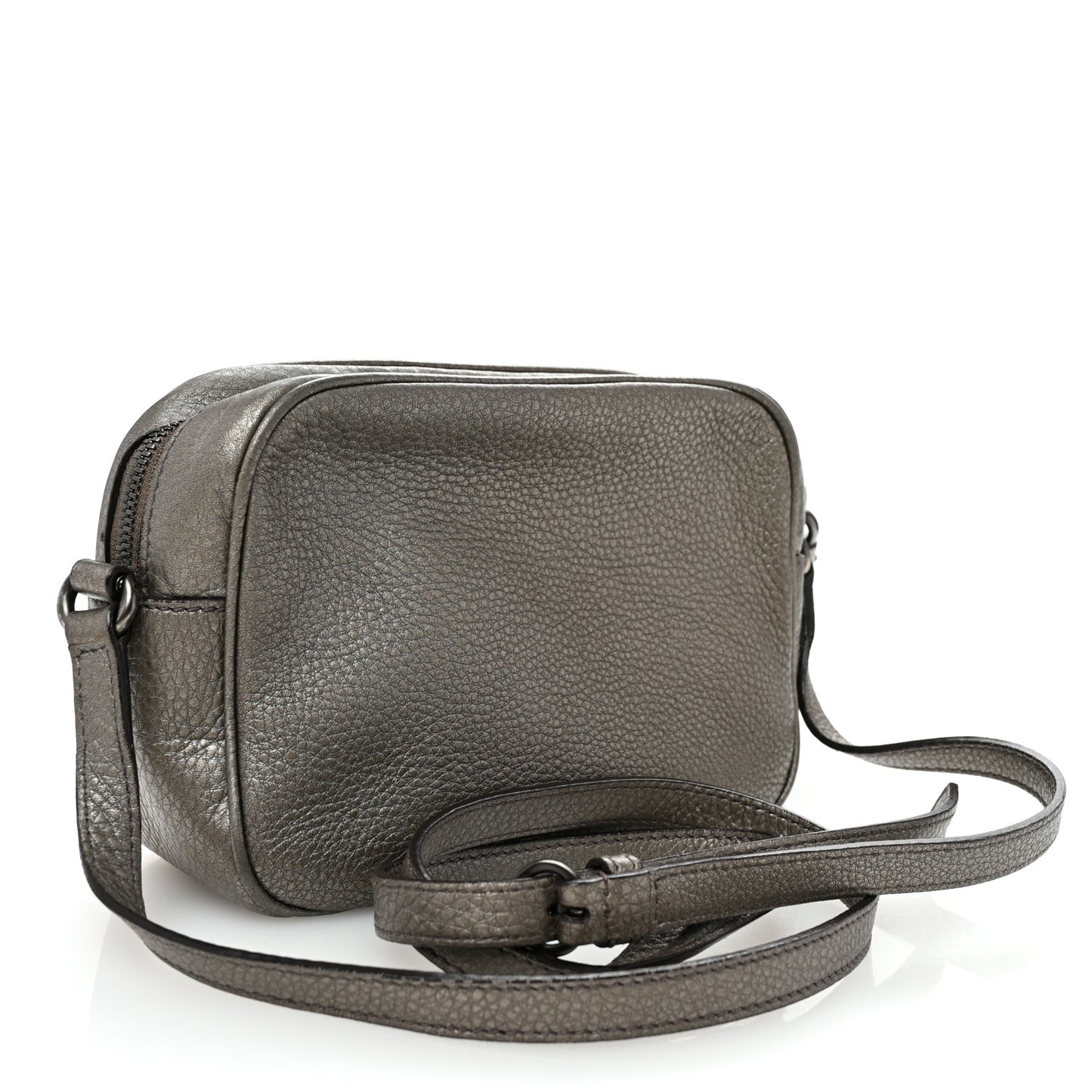 Metallic Cellarius Calfskin Small Soho Disco Bag Sasso