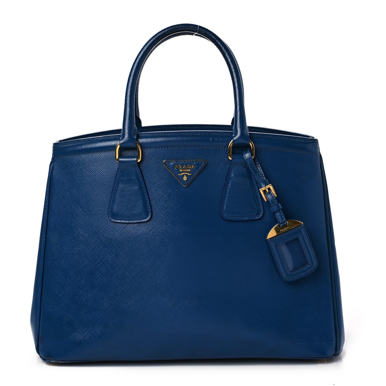 Prada Saffiano Lux Parabole Tote Bleuette 1 of 8