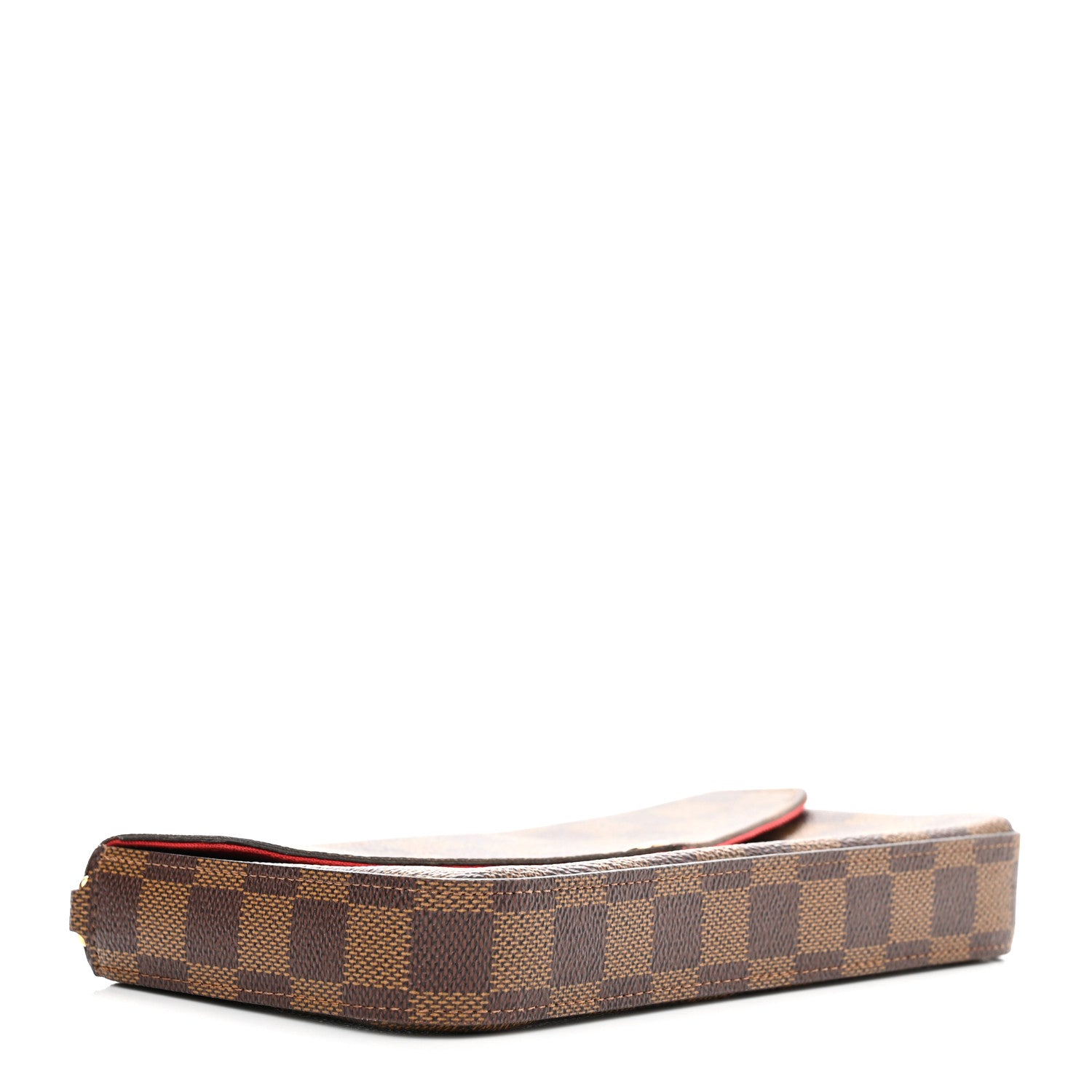 Louis Vuitton Damier Ebene Pochette Felicie Chain Wallet 4 of 10