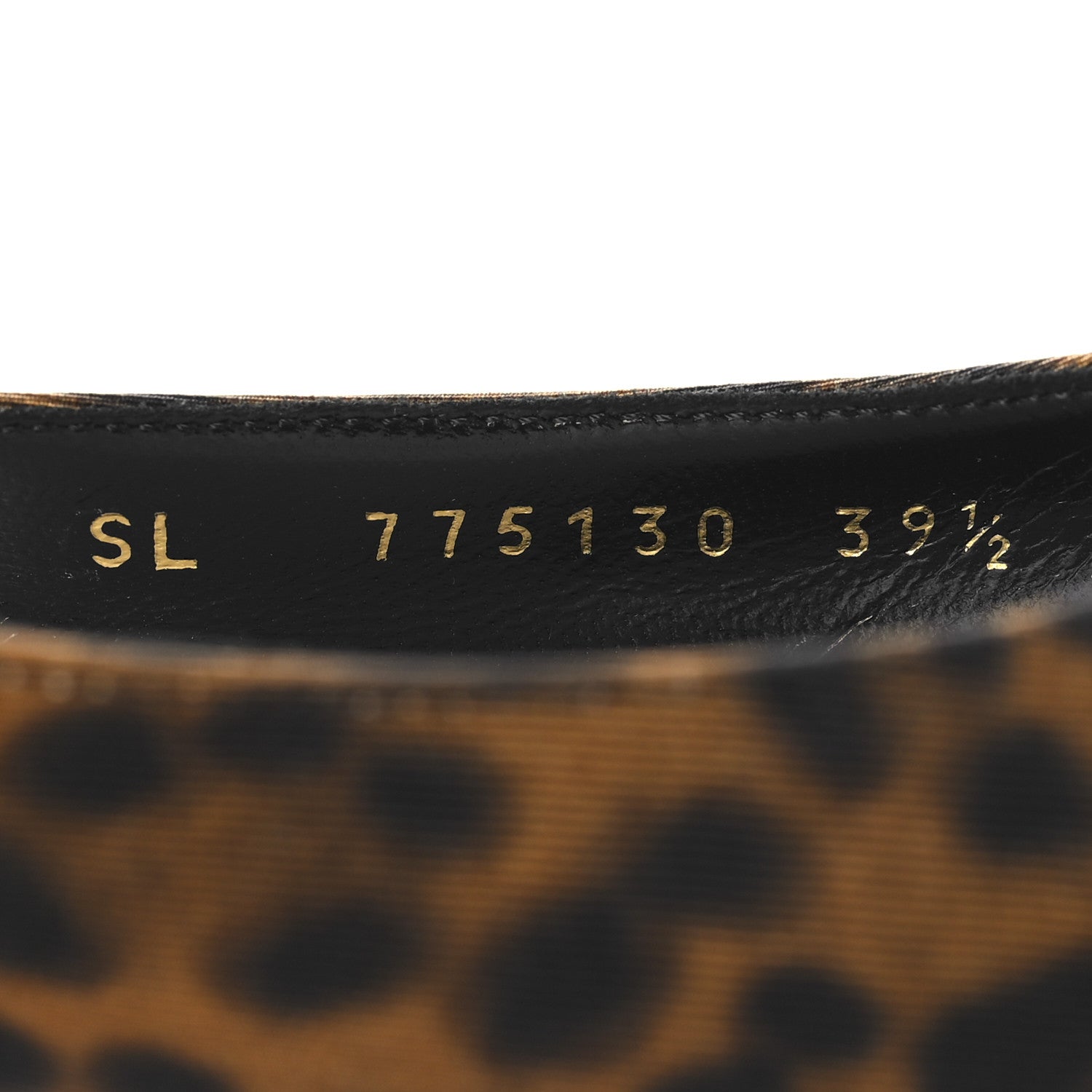 Saint Laurent Canvas Leopard Print Quadria 30 Slingback Pumps 39.5 Manto Naturale 7 of 10