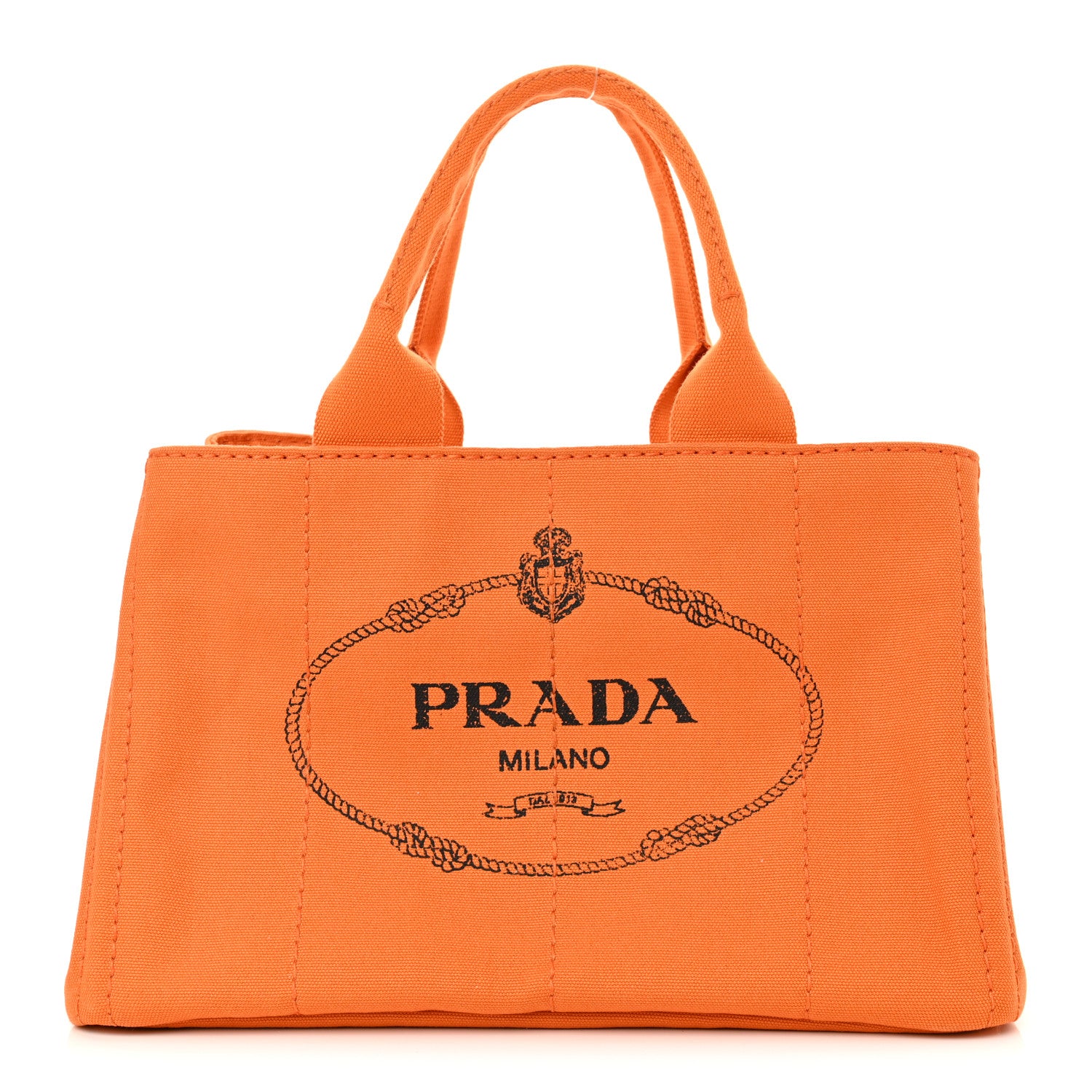 Prada Canapa Large Logo Tote Papaya 1 of 10