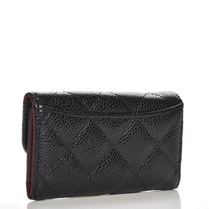 Chanel Caviar Quilted 6 Key Holder Black 3 of 8
