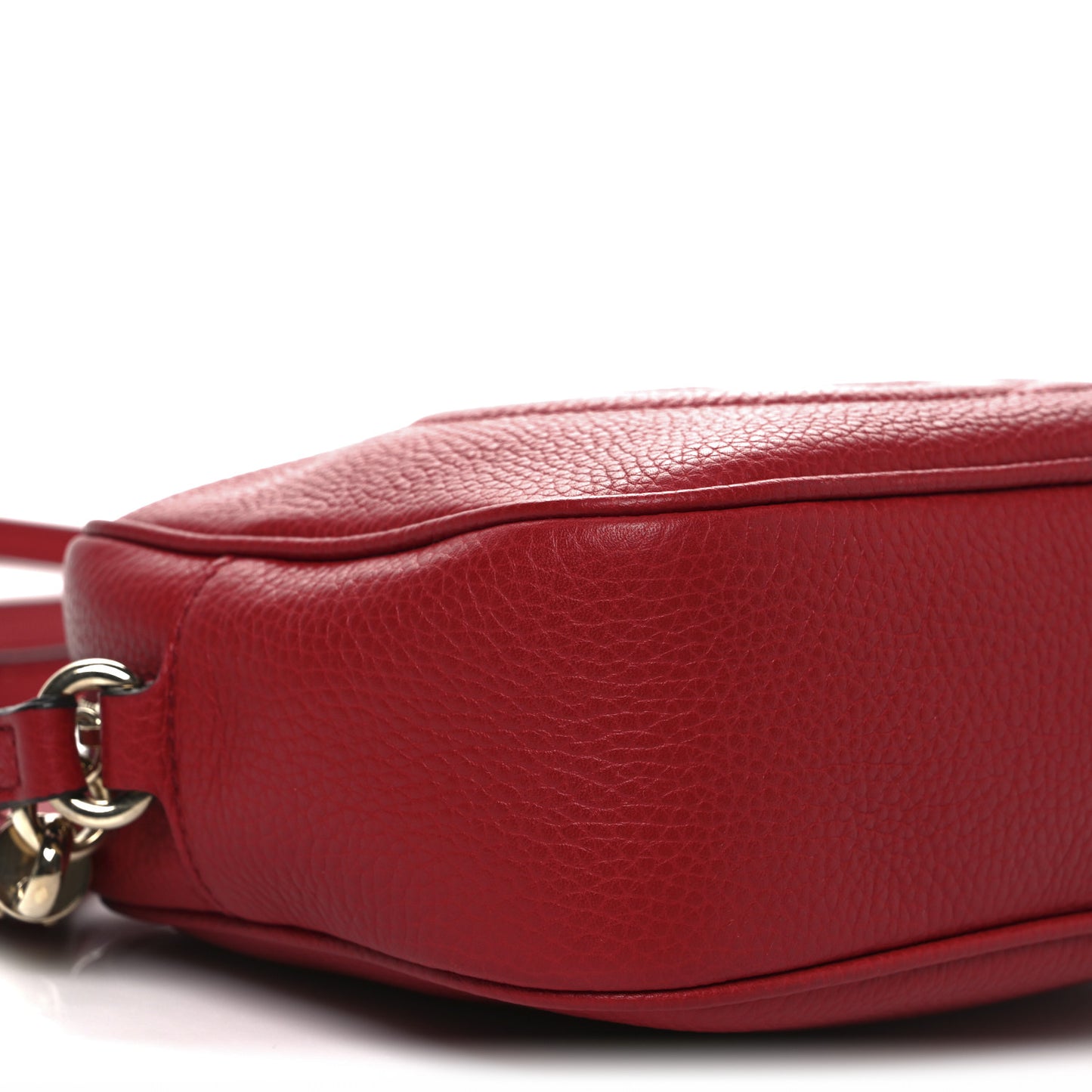 Pebbled Calfskin Small Soho Disco Bag Tabasco Red