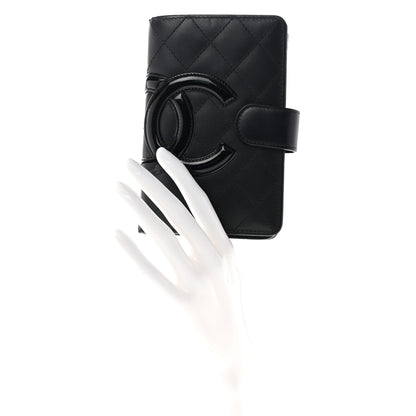 Chanel Calfskin Cambon Zipped Pocket Wallet Black 2 of 8
